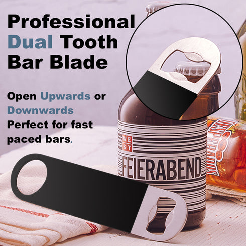 Bar Blade Bottle Opener - Set Of 4 Black